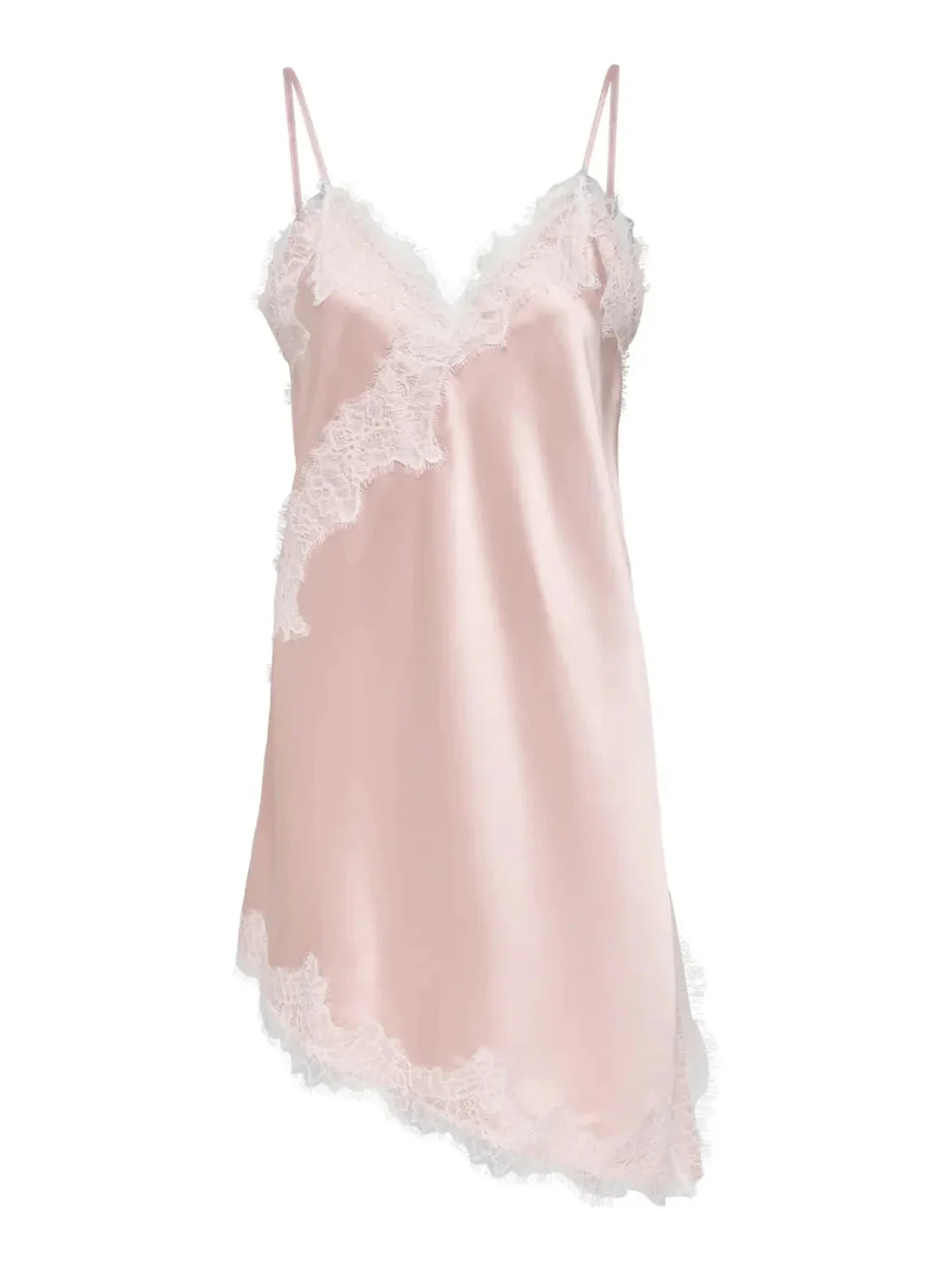 Vestido Corto Lencero ONLY Bella Rosa | Bicos de Fío