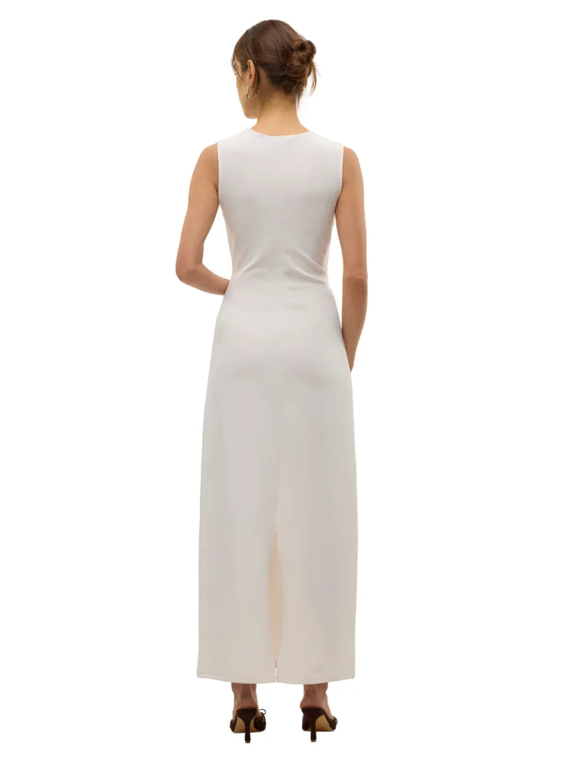 Vestido Tobillo VERO MODA Allison Beige | Bicos de Fío