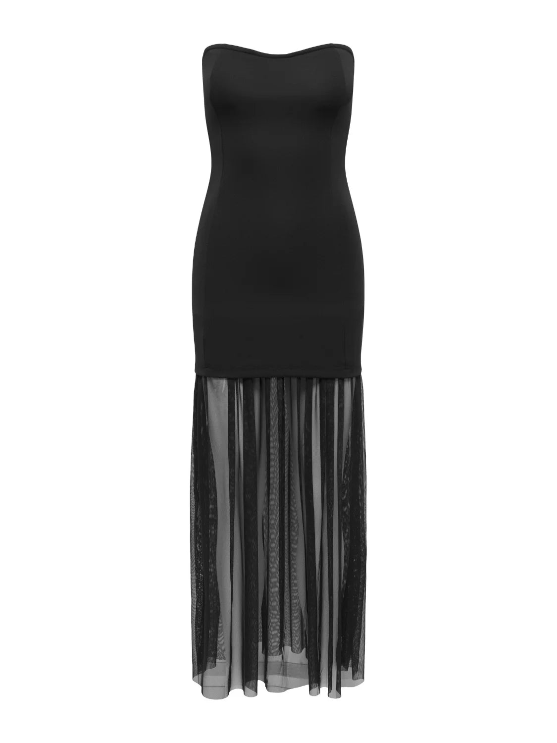 Vestido ONLY Maple Chiffon Negro | Bicos de Fío