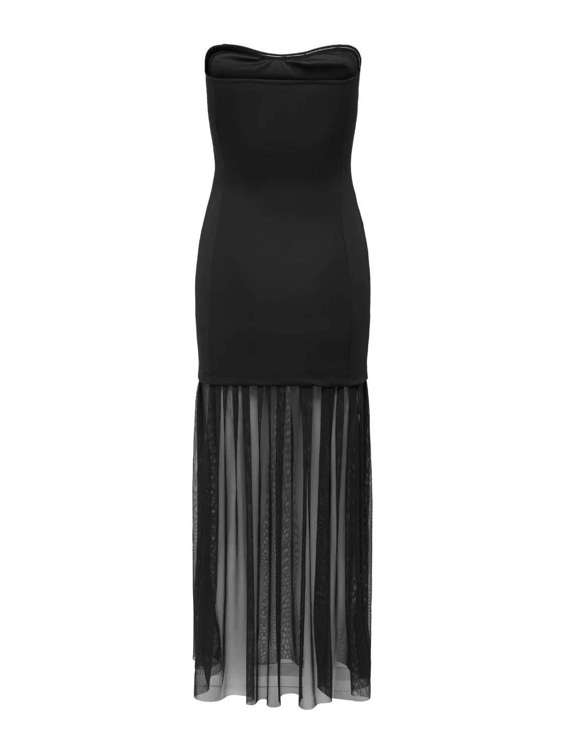 Vestido ONLY Maple Chiffon Negro | Bicos de Fío