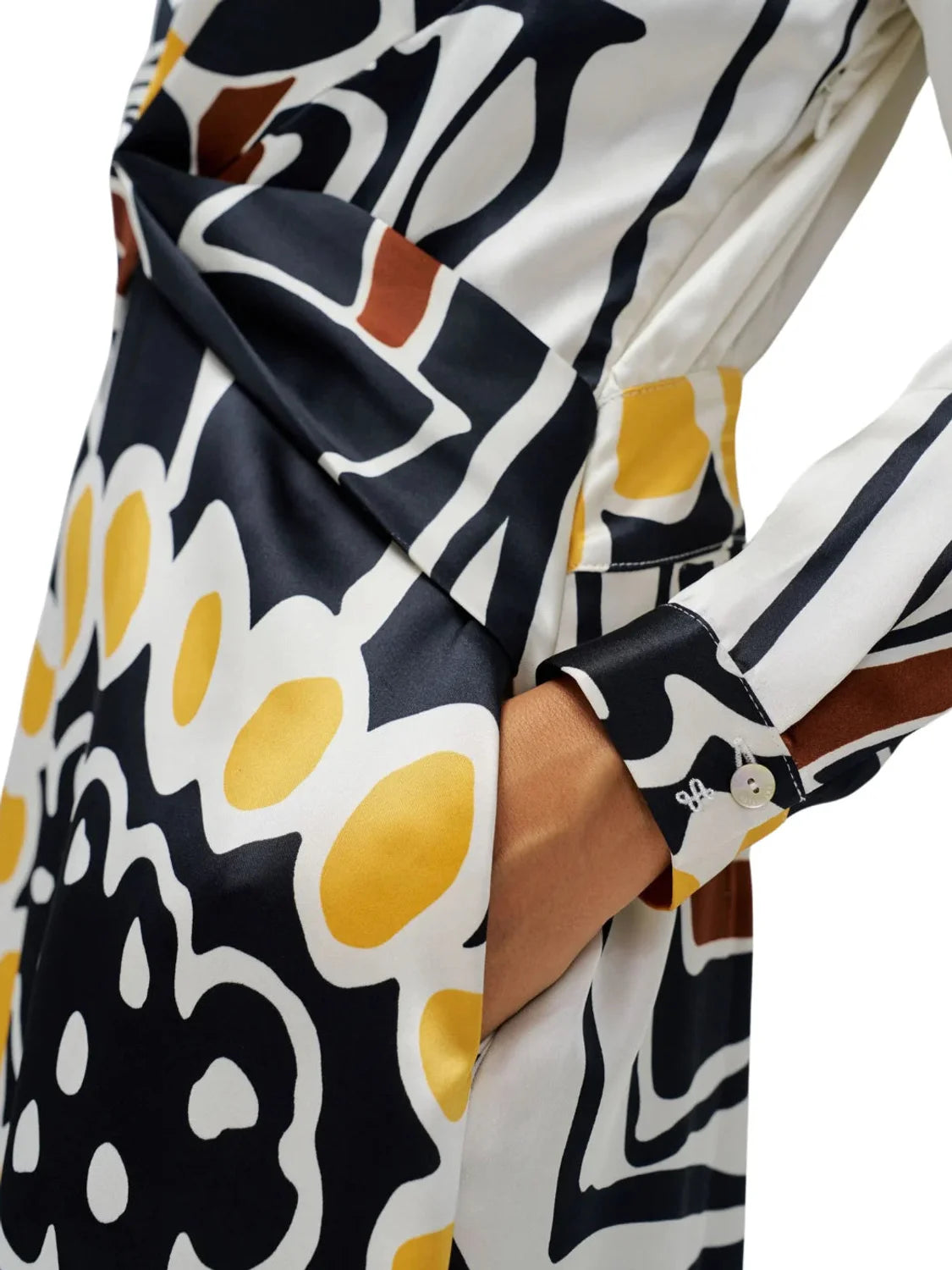 Vestido Midi Salsa Jeans Twisted Amarillo | Bicos de Fío