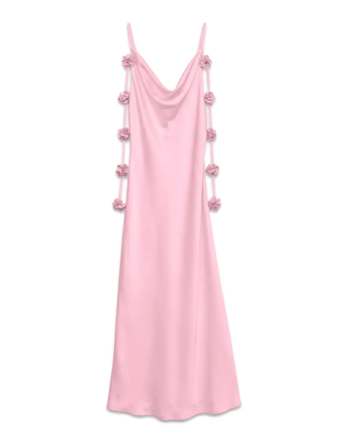 Vestido Largo Vero Moda Analei Rosa | Bicos de Fío