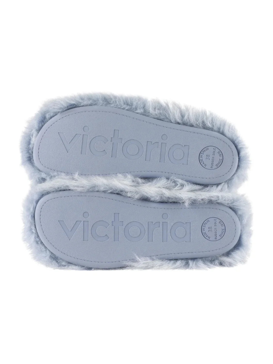 Zapatilla De Casa Victoria Norte Pelo Azul | Bicos de Fío