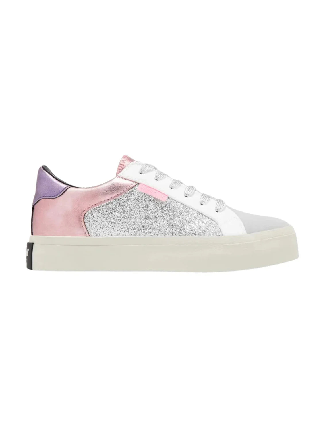 Zapatilla D.Franklin Half Moon Low Glitter Plata | Bicos de Fío