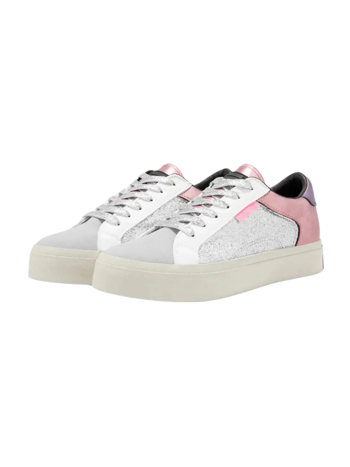 Zapatilla D.Franklin Half Moon Low Glitter Plata | Bicos de Fío