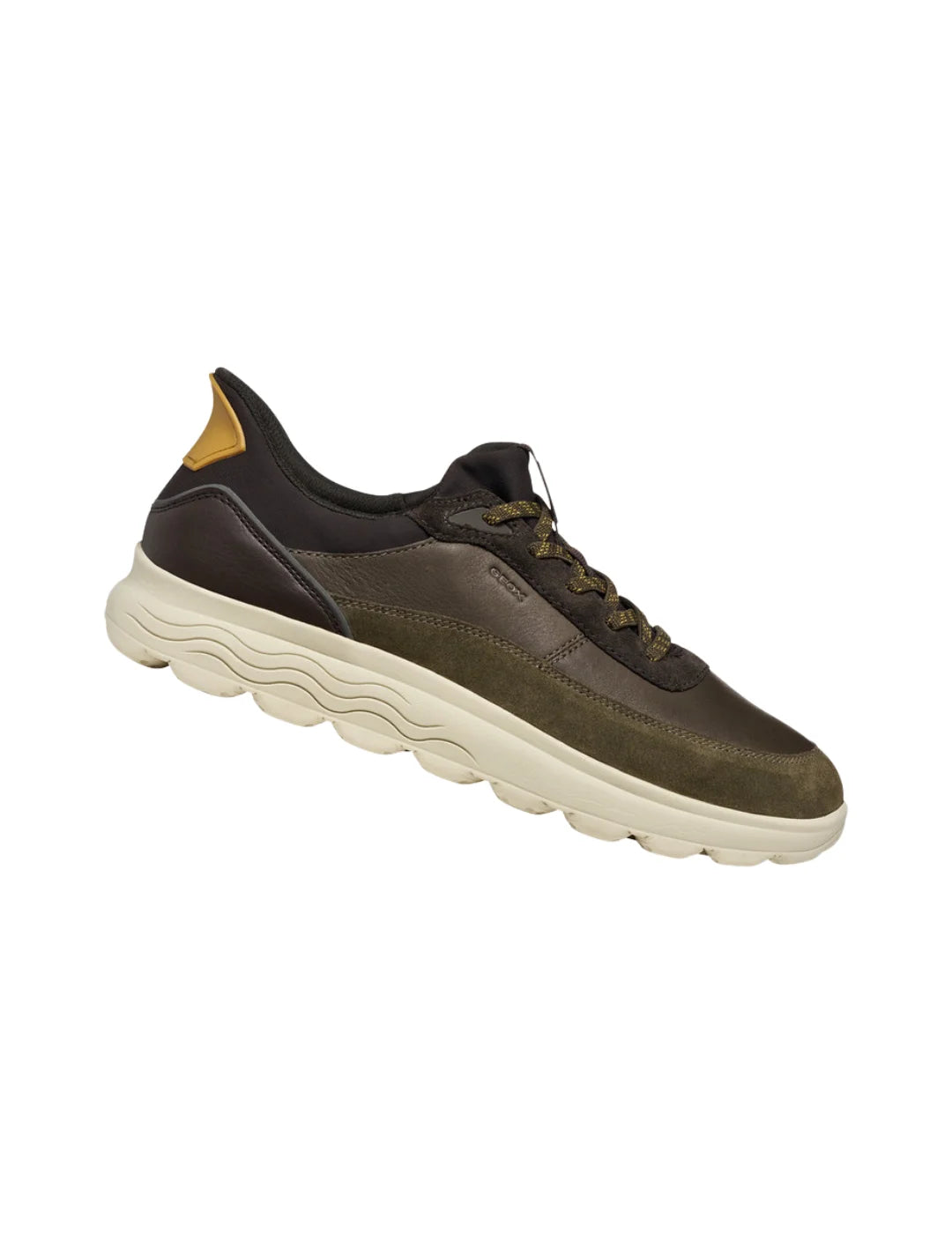 Zapatilla GEOX Spherica Plus Verde Militar-Marrón | Bicos de Fío