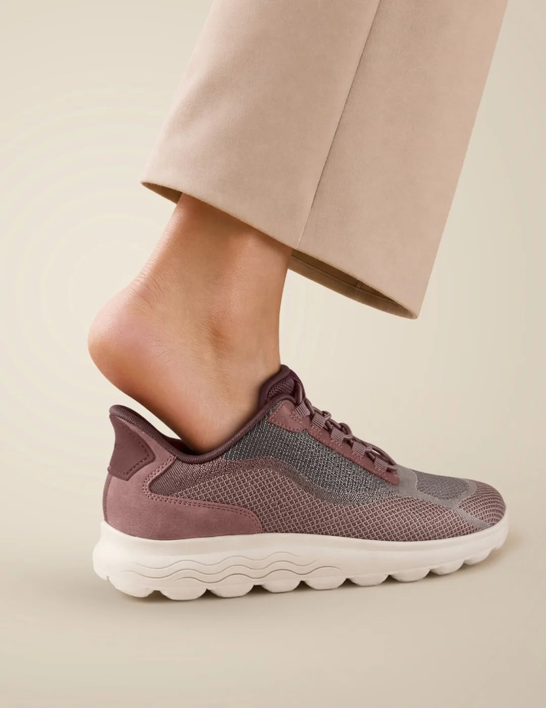 Zapatilla GEOX Spherica Plus WR Rosa | Bicos de Fío