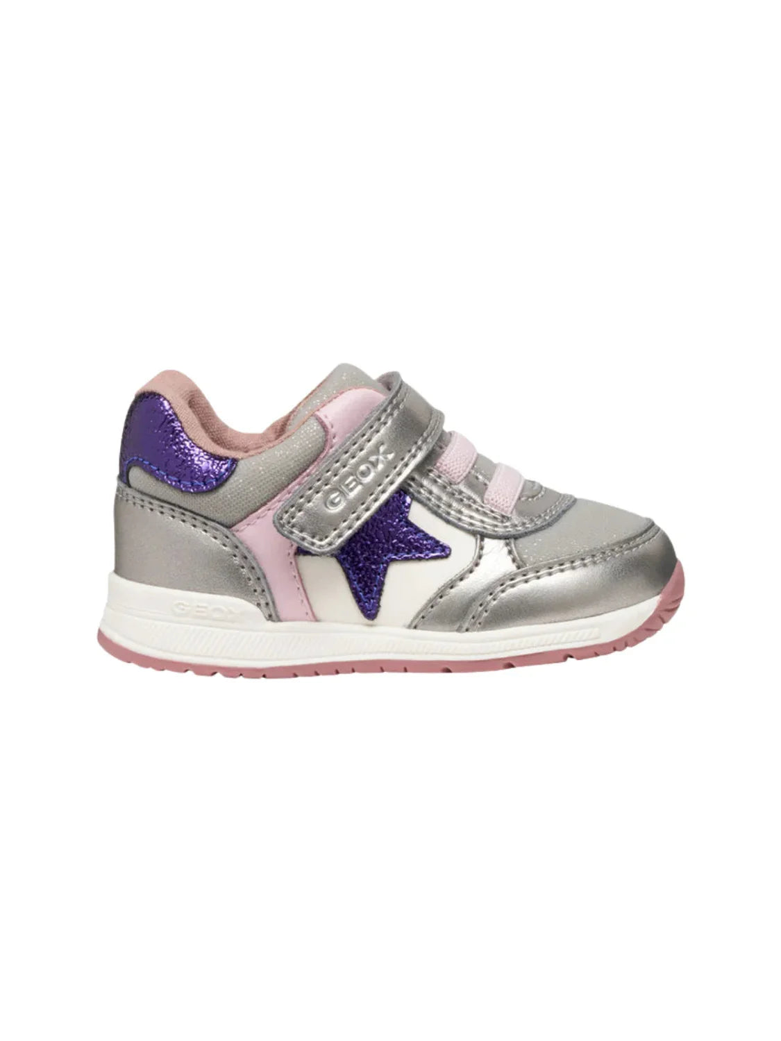 Zapatilla Primeros Pasos GEOX Rishon Plata | Bicos de Fío