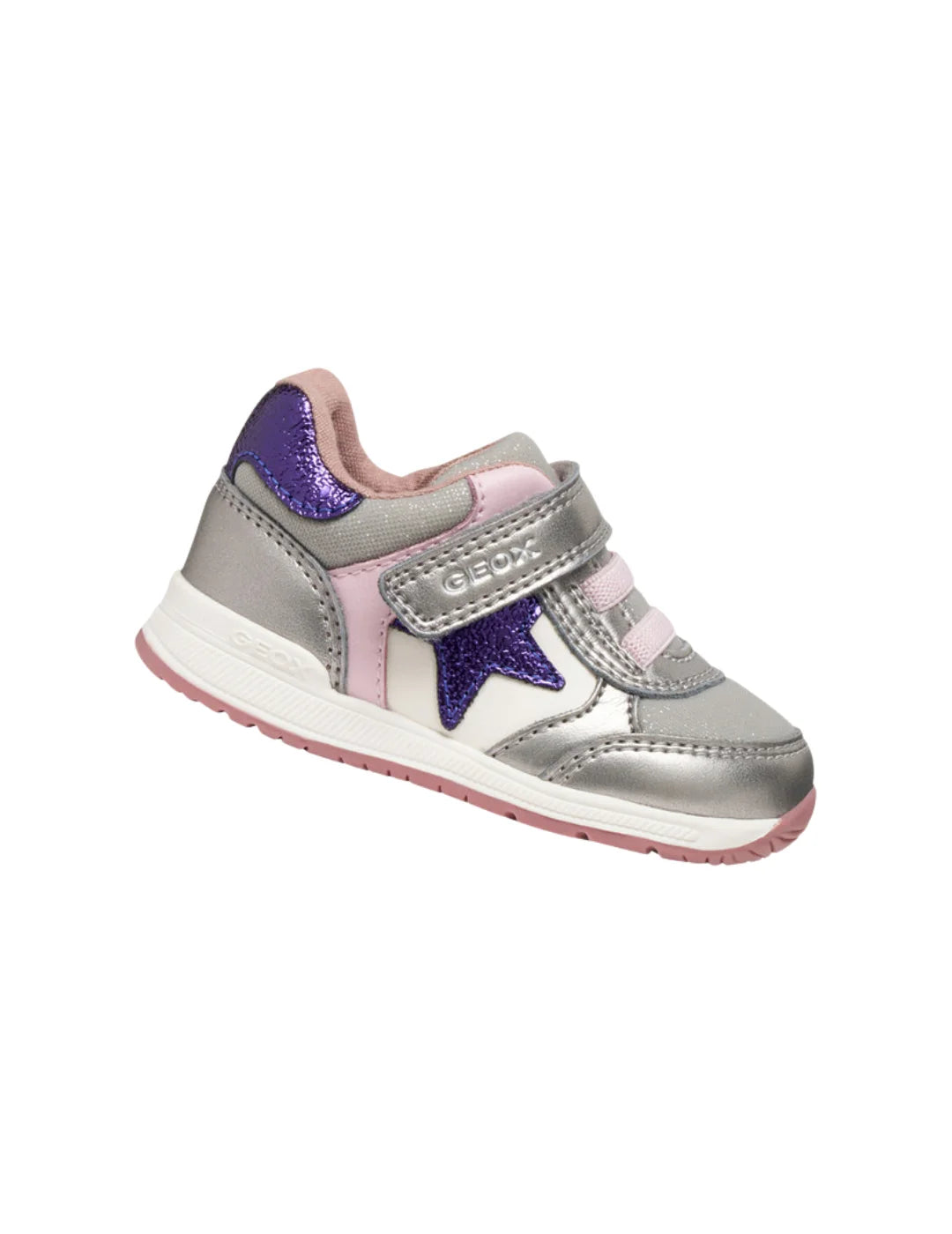 Zapatilla Primeros Pasos GEOX Rishon Plata | Bicos de Fío