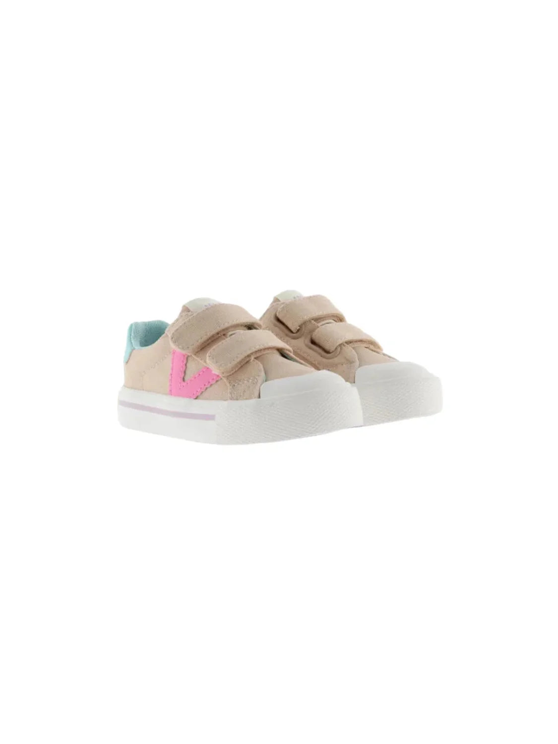 Zapatilla Victoria Tribu Tiras Lona Neón Rosa | Bicos de Fío