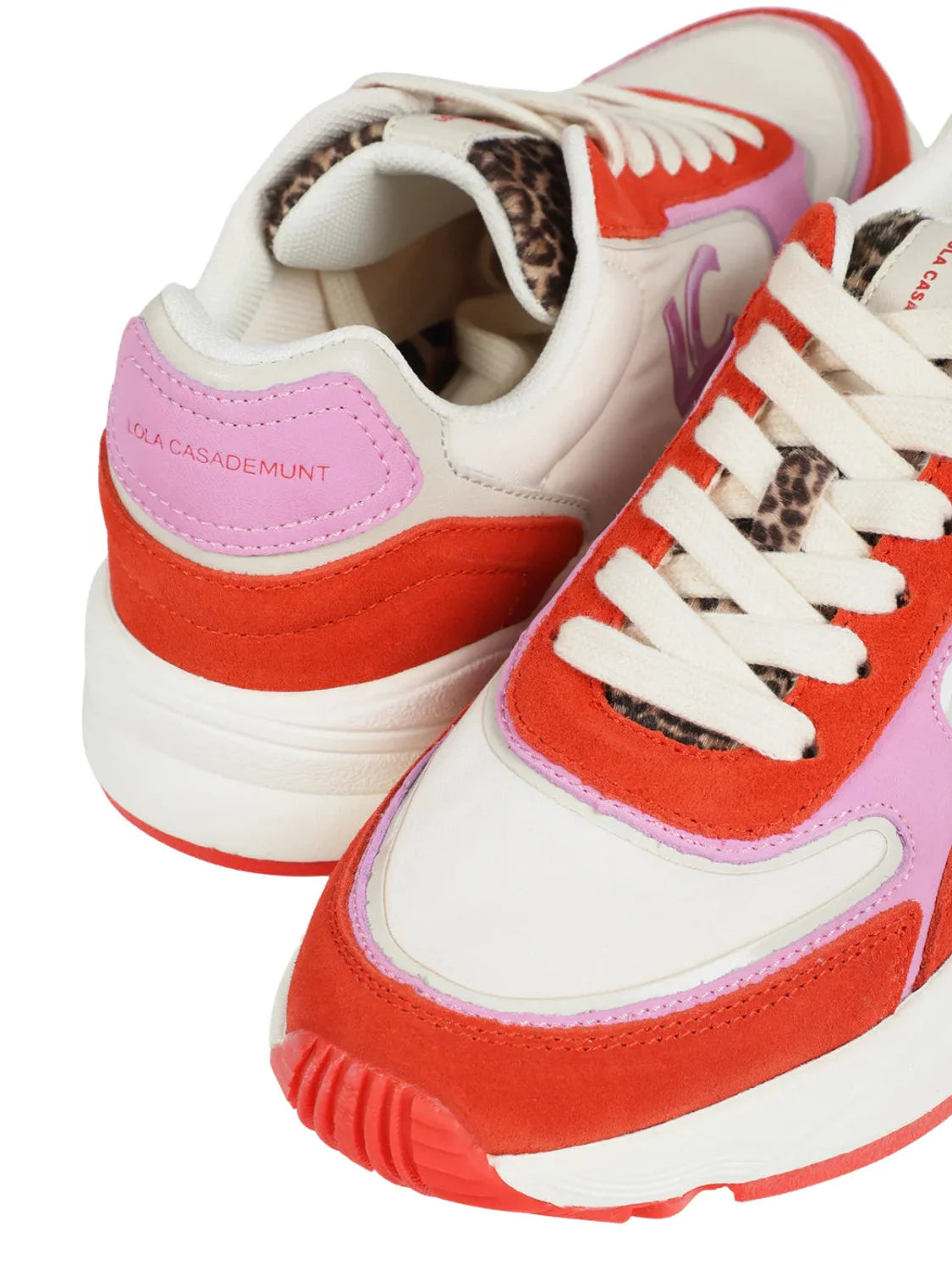 Zapatilla Tipo Running Lola Casademunt Rojo | Bicos de Fío