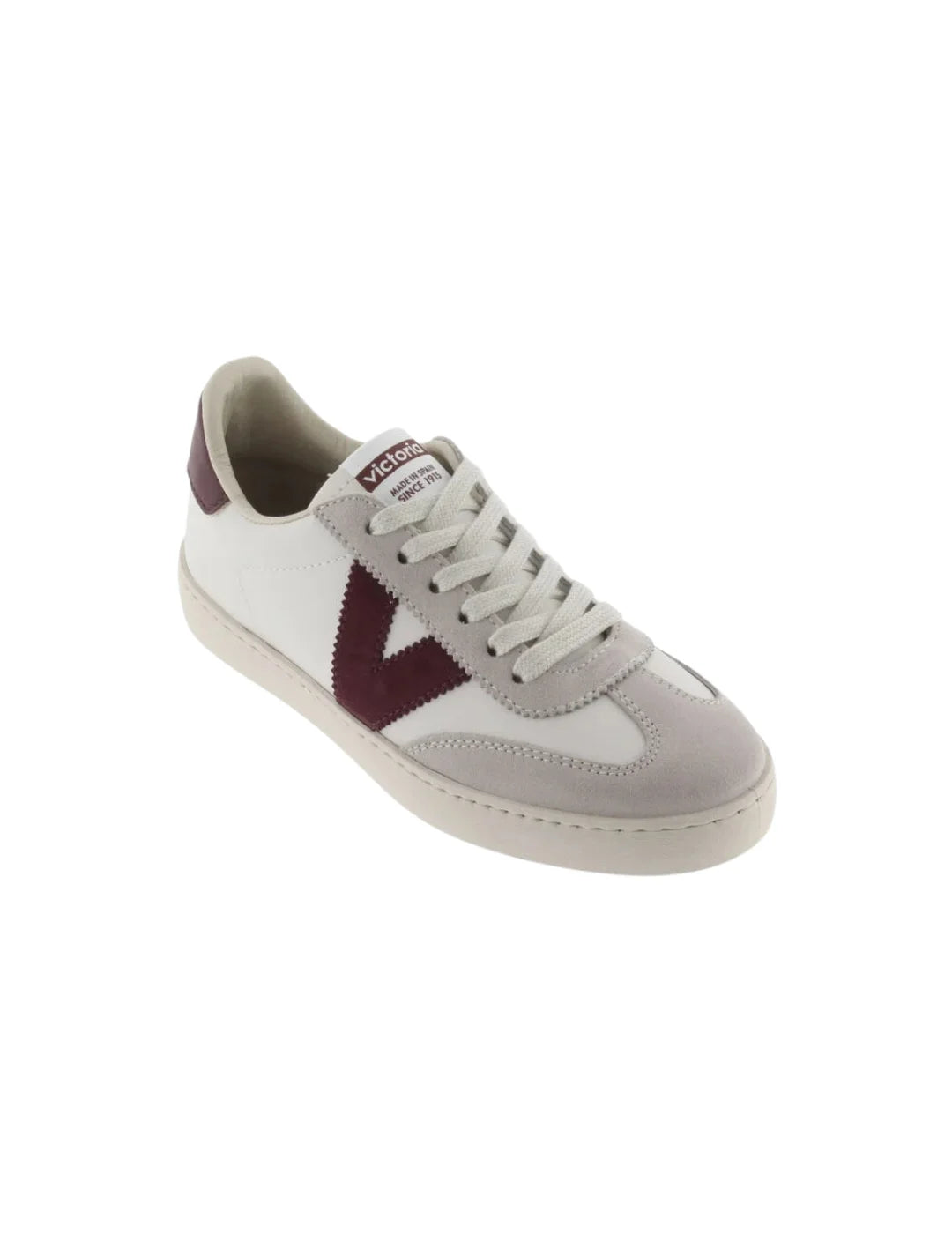Zapatilla Victoria Berlin Blanco-Granate | Bicos de Fío
