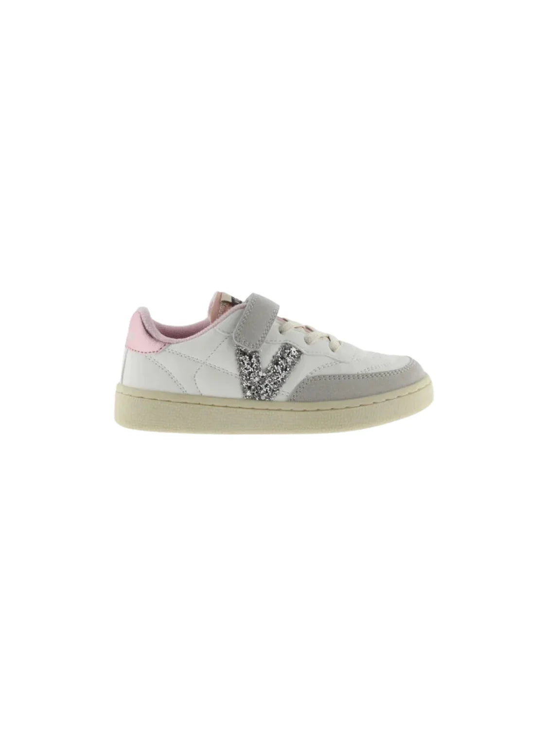 Zapatilla Victoria Oslo Glitter Blanco-Plata | Bicos de Fío