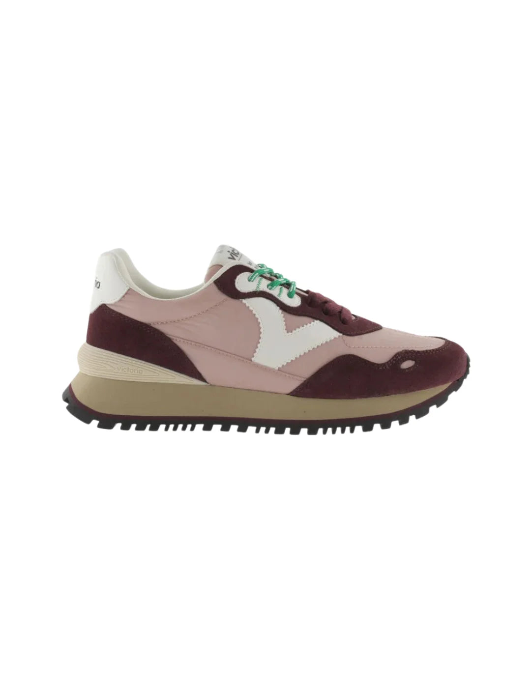Zapatilla Victoria Viento Rosa Burdeos | Bicos de Fío