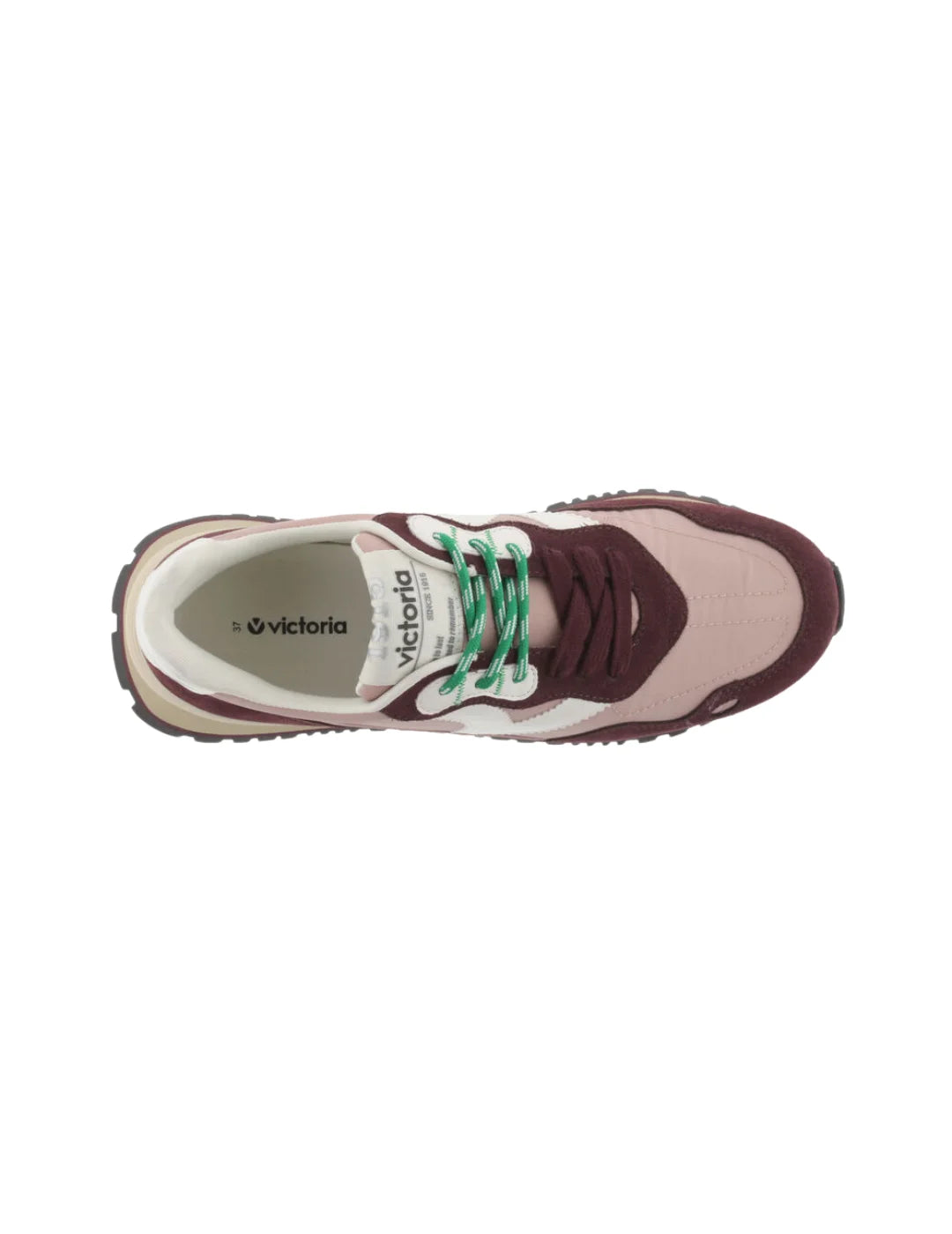Zapatilla Victoria Viento Rosa Burdeos | Bicos de Fío
