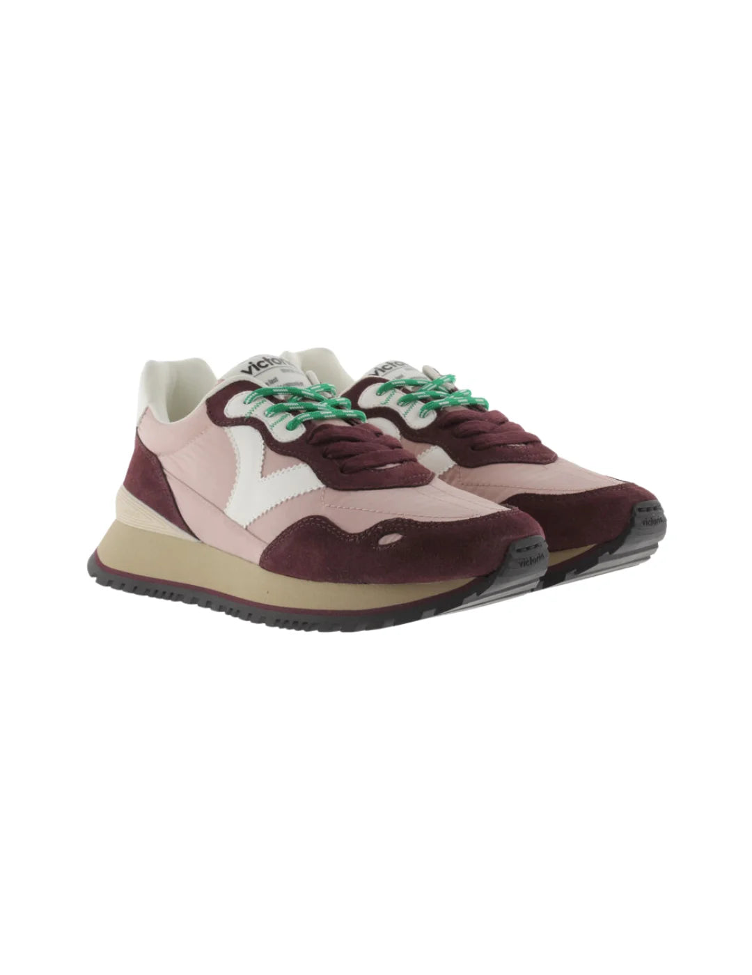 Zapatilla Victoria Viento Rosa Burdeos | Bicos de Fío