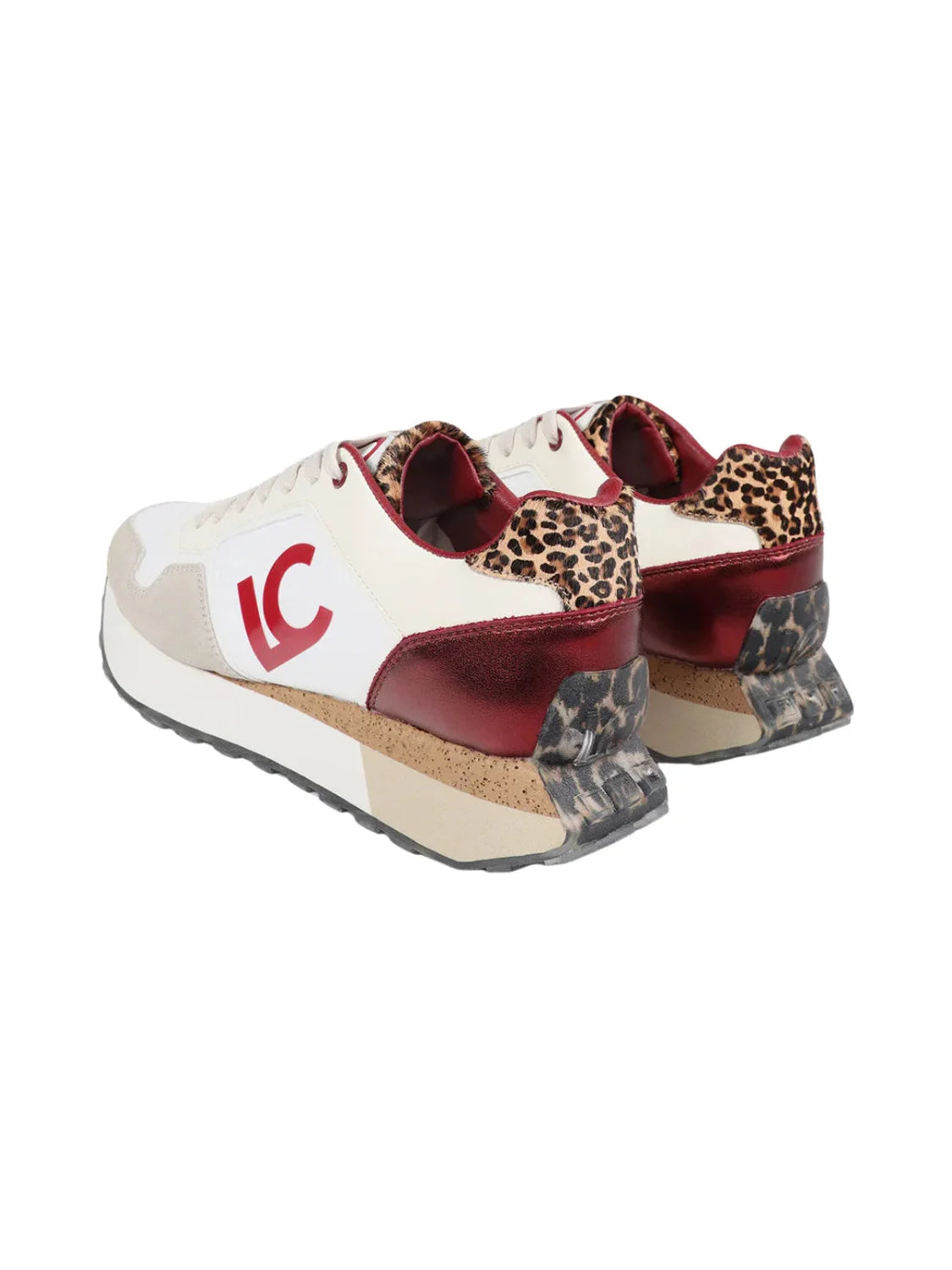 Zapatilla Lola Casademunt Animal Print Blanco | Bicos de Fío
