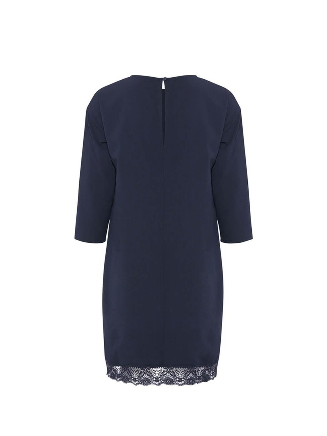 Vestido BLENDSHE Mette Puntilla Marino - Bicos de Fío