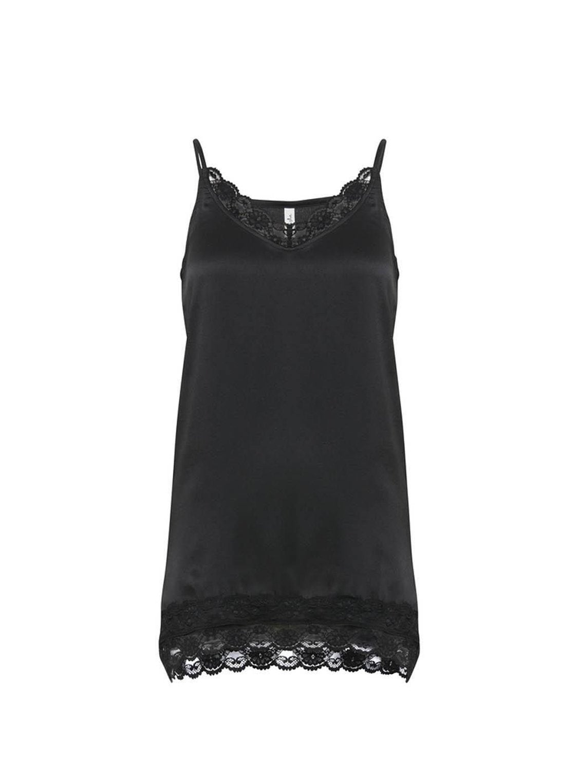 Top lencero BLENDSHE Hanna Negro - Bicos de Fío