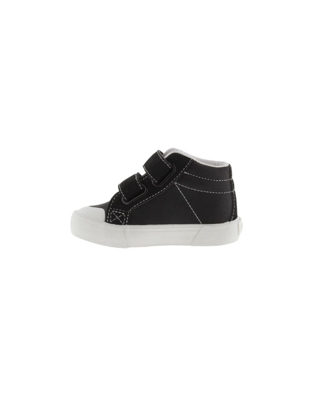 Zapatilla para niños efecto piel con tiras Victoria Tribu Negro - Bicos de Fío