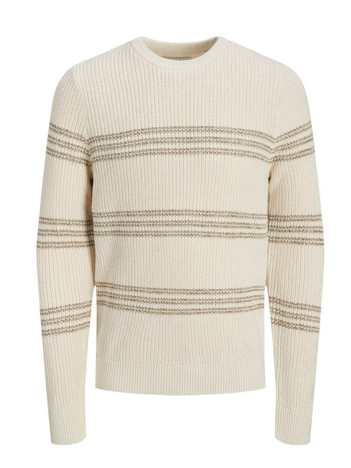 Jersey de rayas Jack and Jones Beige - Bicos de Fío