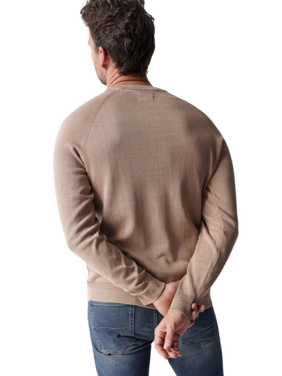 Jersey de punto teñido Salsa Arena - Bicos de Fío