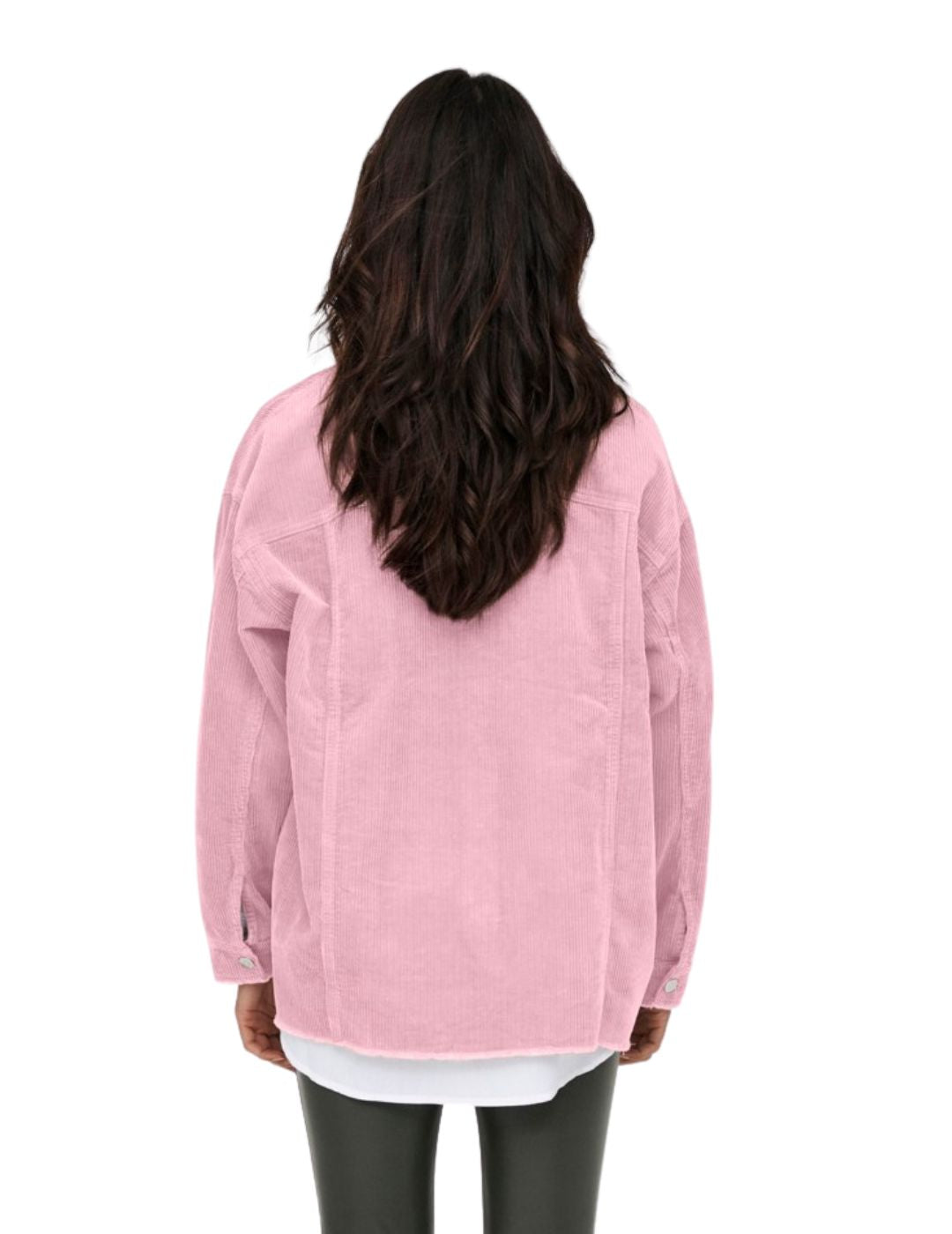 Camisa de Pana Only Bitten Rosa - Bicos de Fío