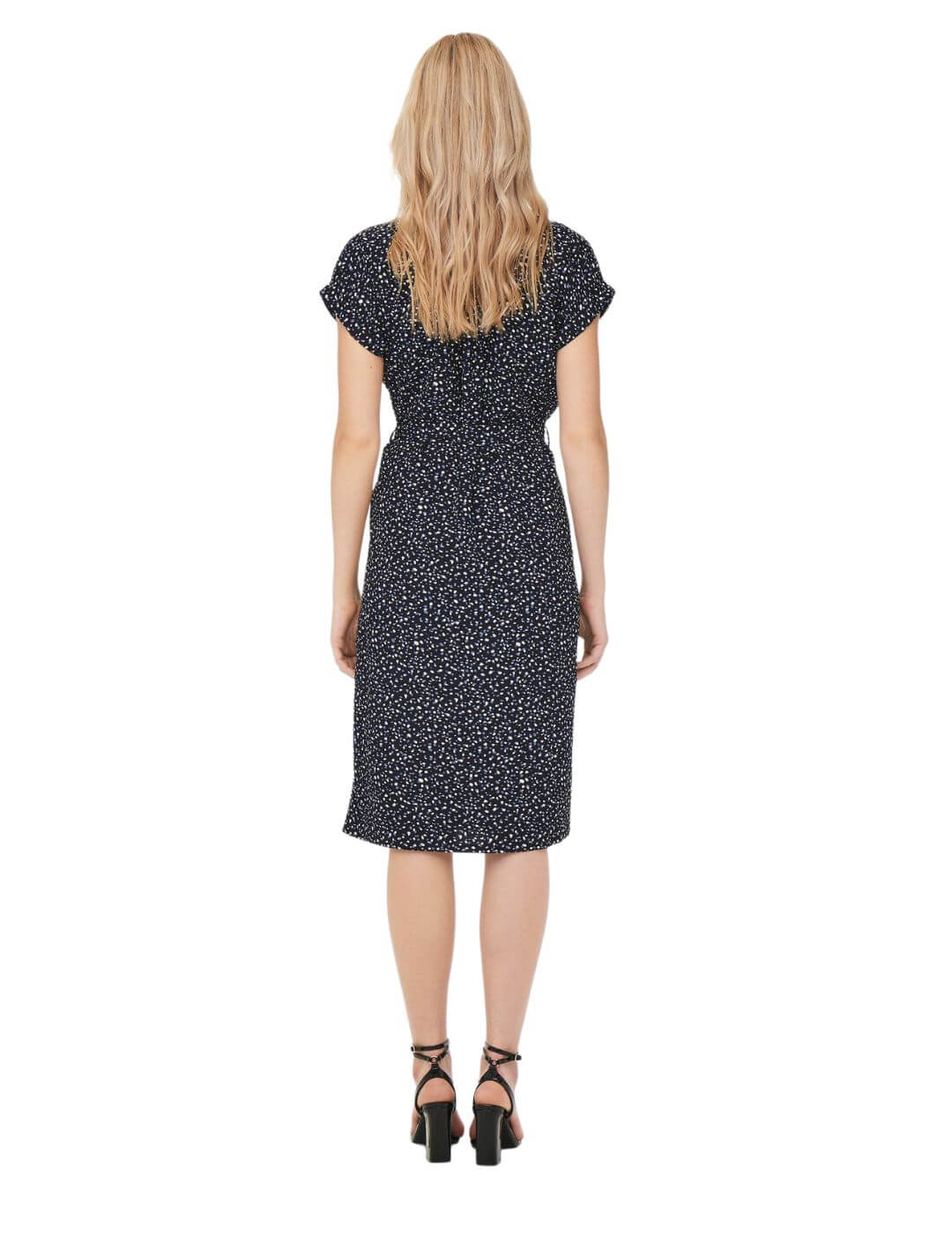 Vestido camisero de manga corta Only Onlhannover Azul Marino - Bicos de Fío
