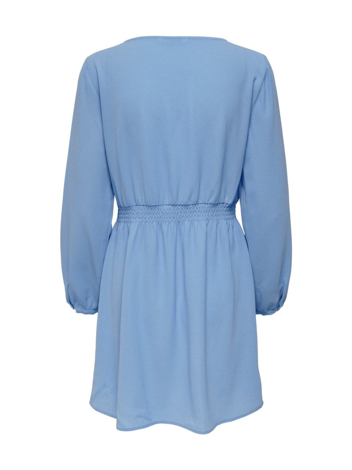 Vestido liso de manga larga Only Nova Azul | Bicos de Fío