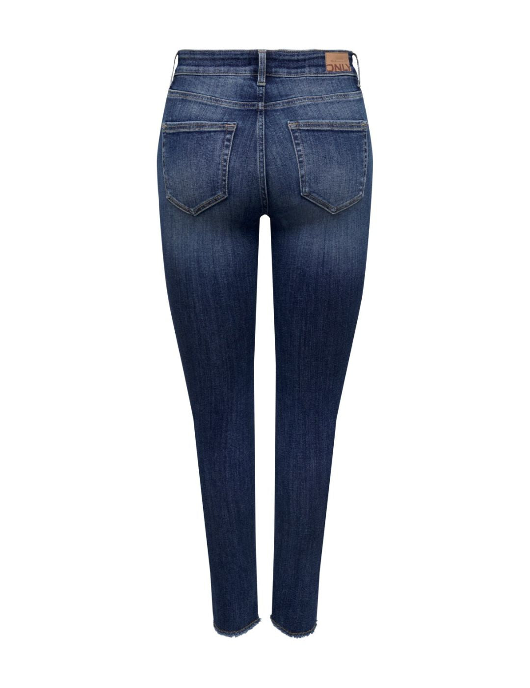 Vaqueros de corte skinny para mujer Only azul desgastado - Bicos de Fío