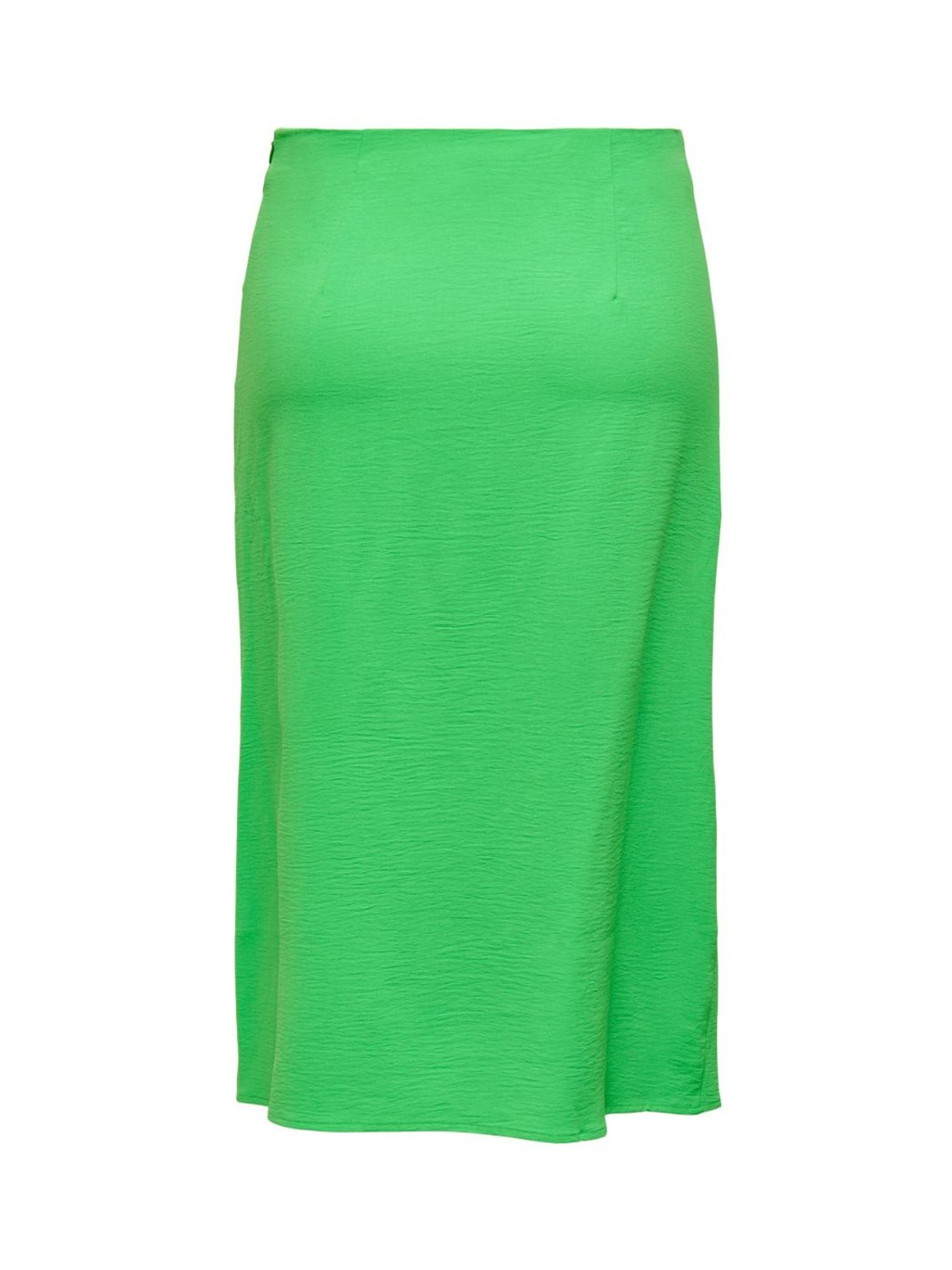 Falda midi con fruncido y apertura lateral Only Onlmette Verde - Bicos de Fío
