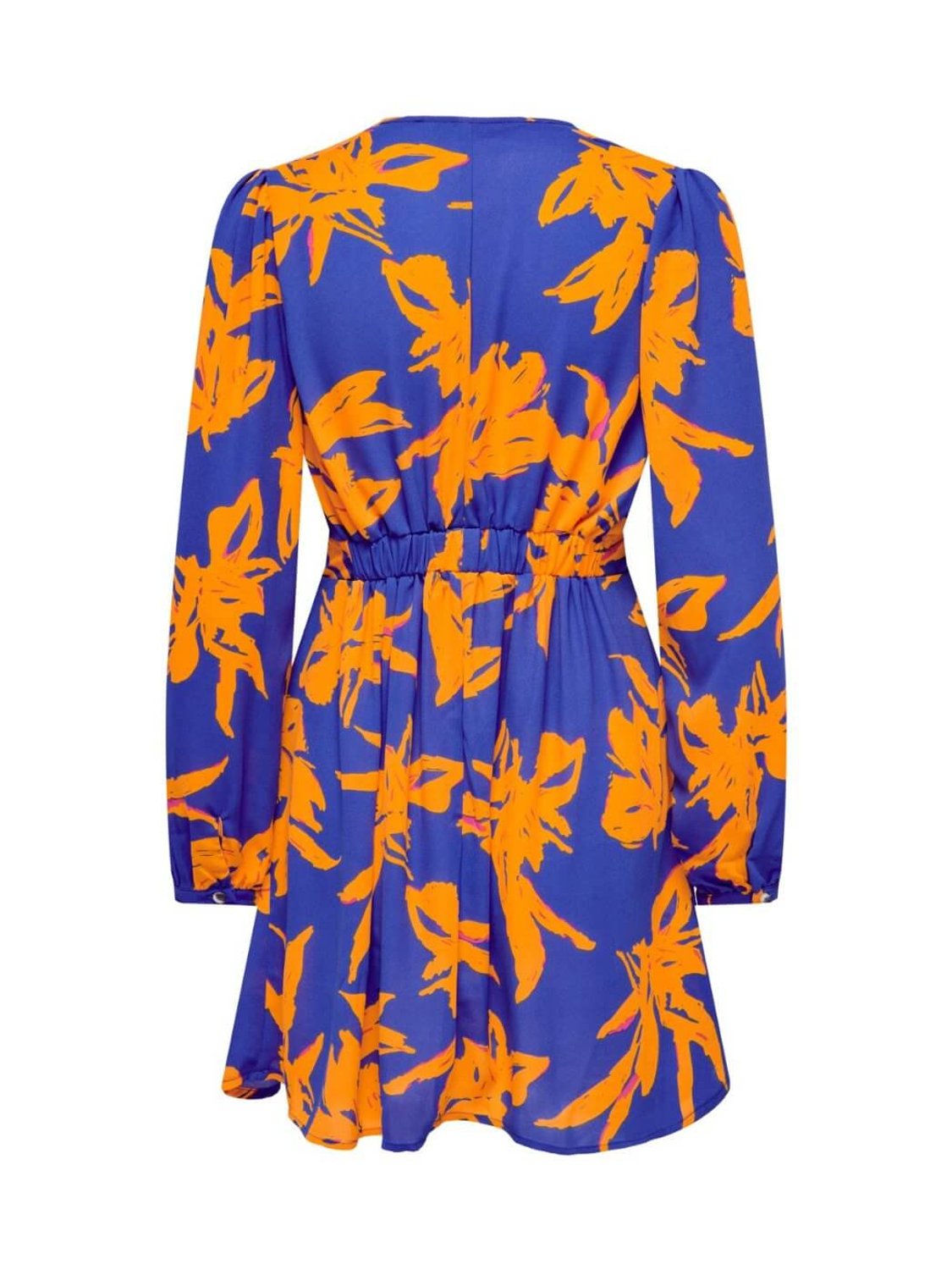 Vestido corto estampado Only Azul | Bicos de Fío