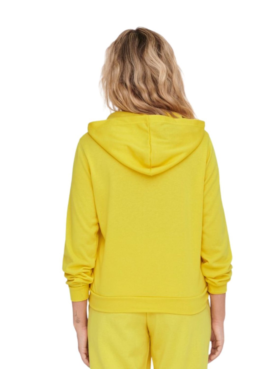 Sudadera con capucha amarilla Only - Bicos de Fío