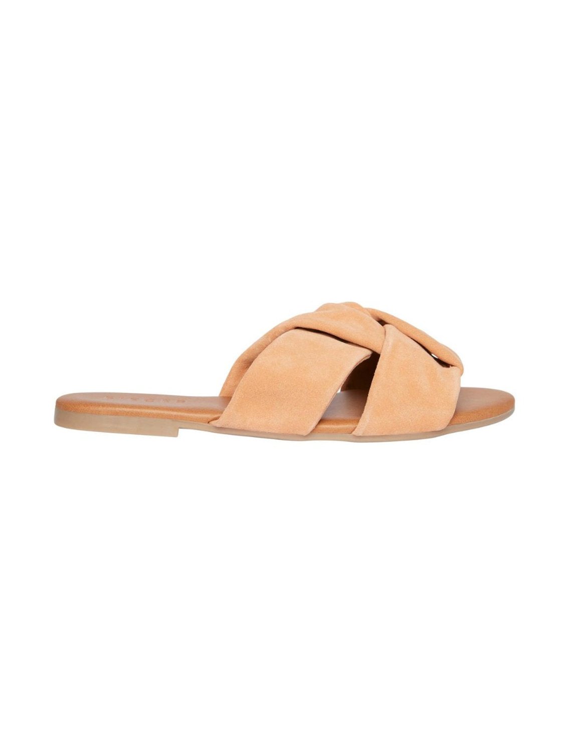Sandalia plana naranja Pieces Visana | Bicos de Fío