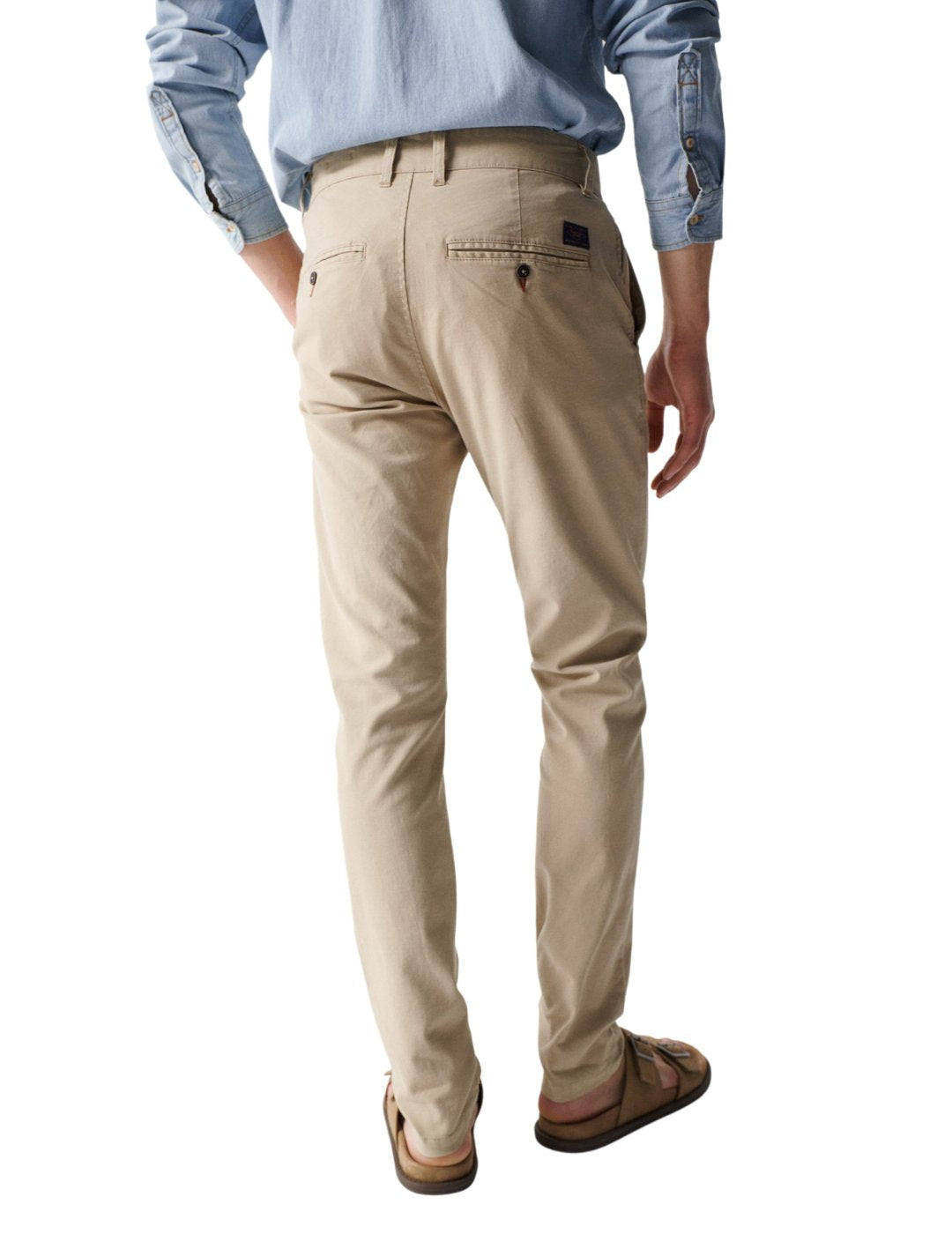 Pantalón chino Slim Salsa Beige | Bicos de Fío