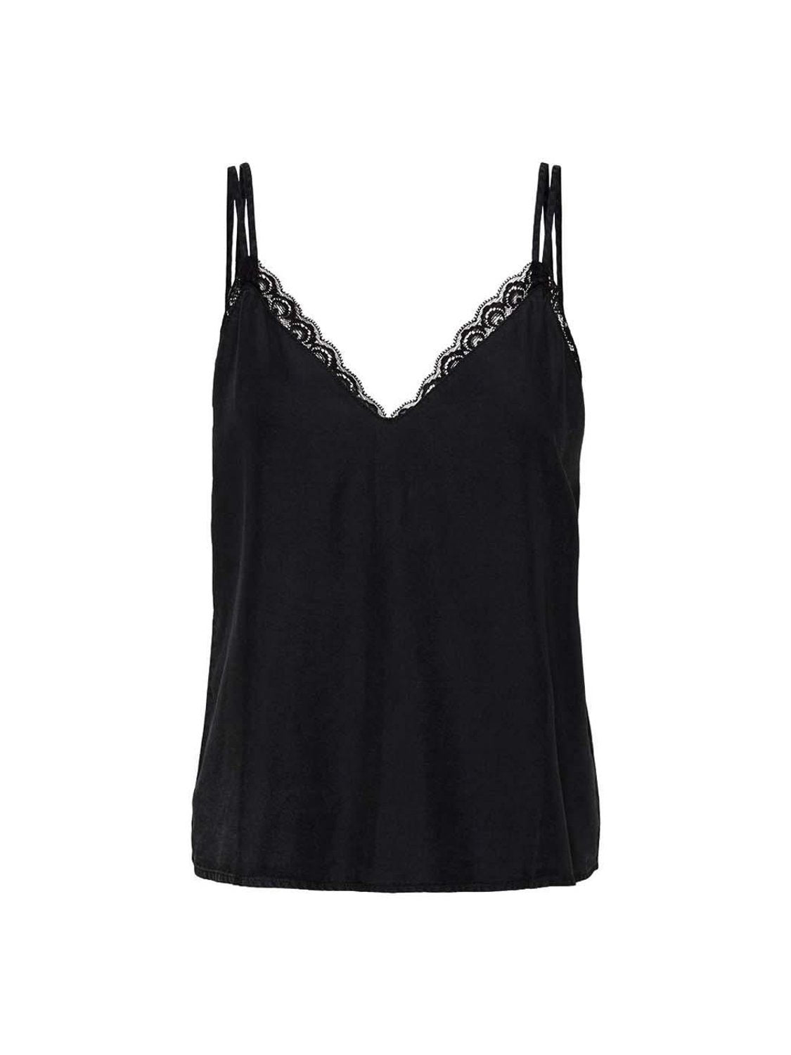 Top Lencero Noisy May Tessie Negro - Bicos de Fío