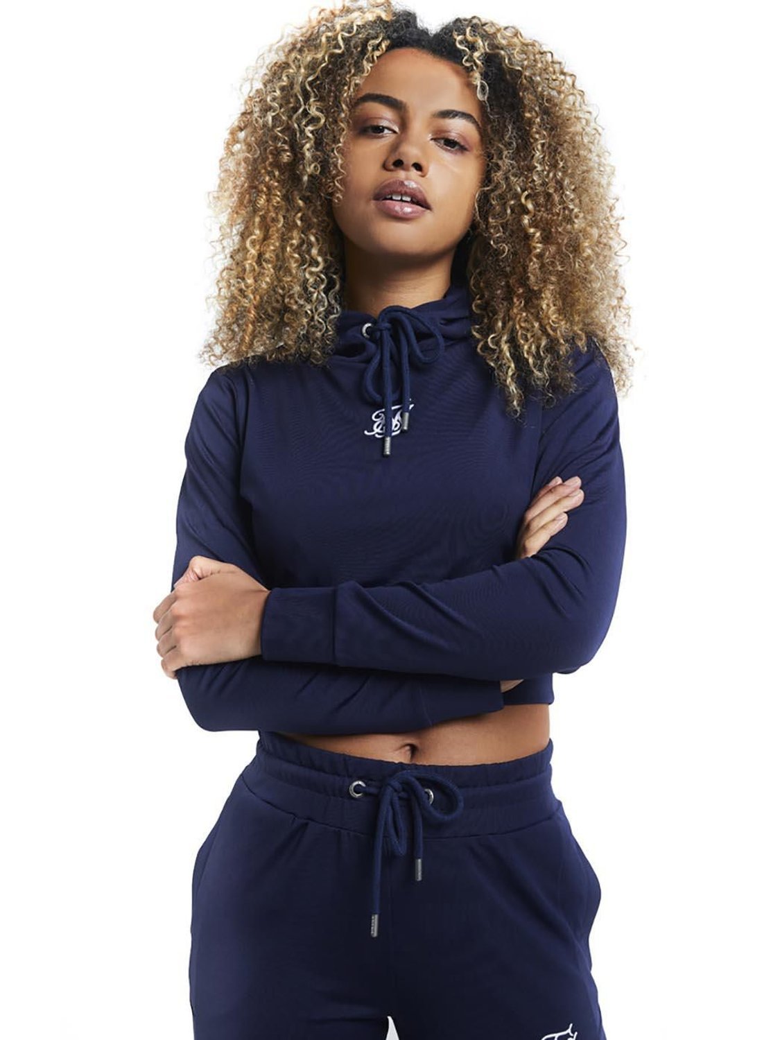Sudadera SIKSILK Zonal Track Top Marina - Bicos de Fío