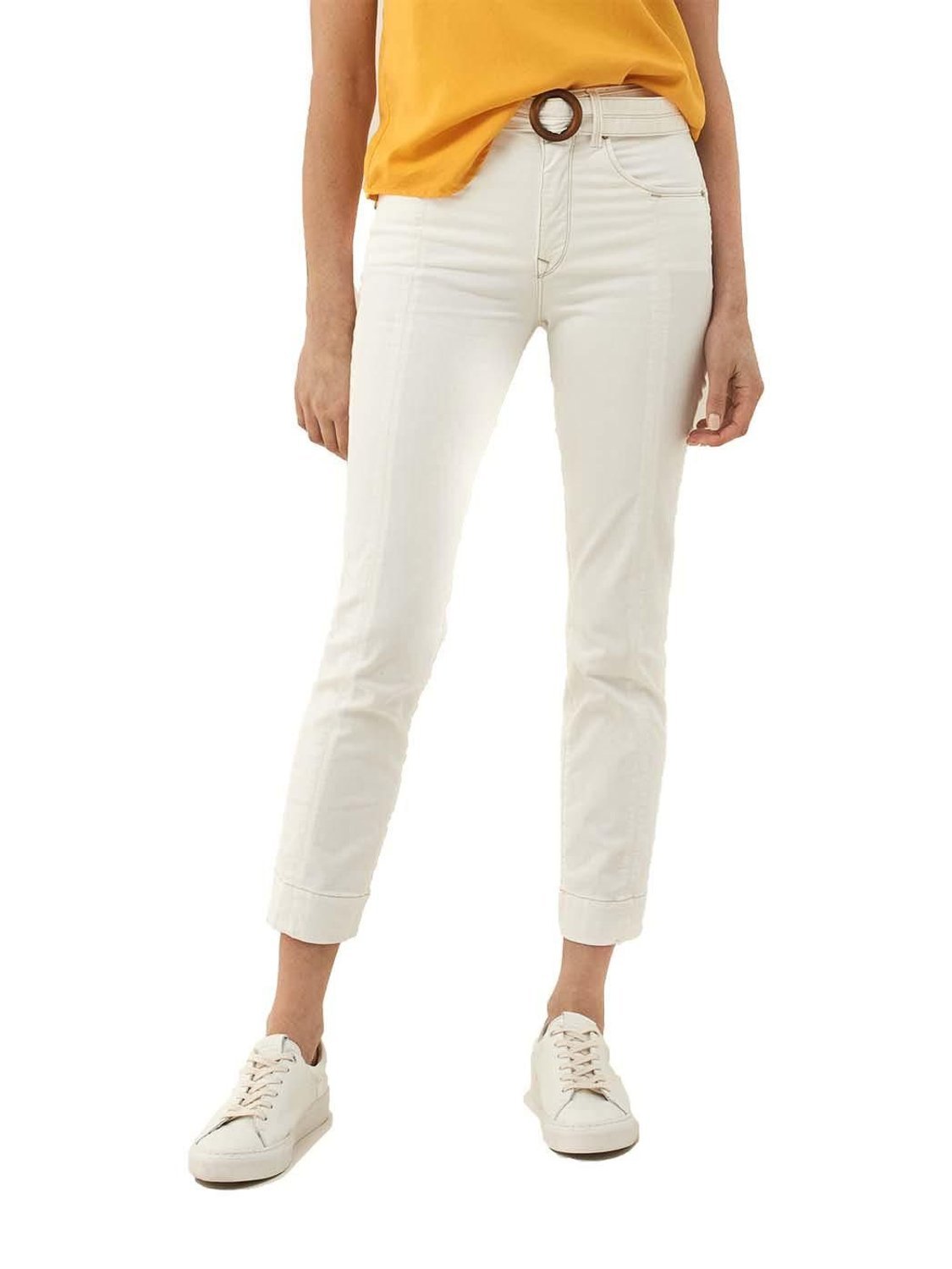 Vaqueros Salsa Jeans Push In Secret Glamour Blanco - Bicos de Fío