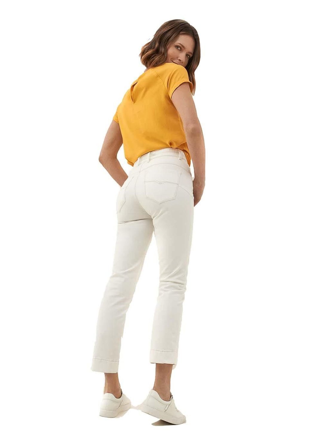 Vaqueros Salsa Jeans Push In Secret Glamour Blanco - Bicos de Fío
