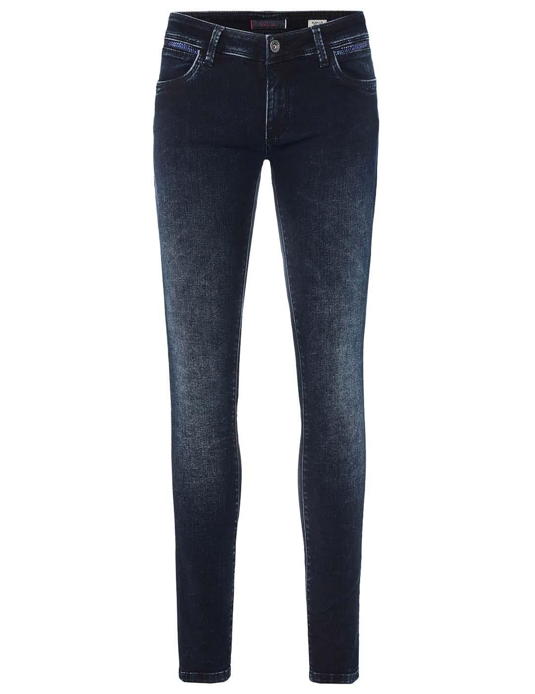 Vaqueros Salsa Jeans Push Up Wonder Skinny con brillo - Bicos de Fío