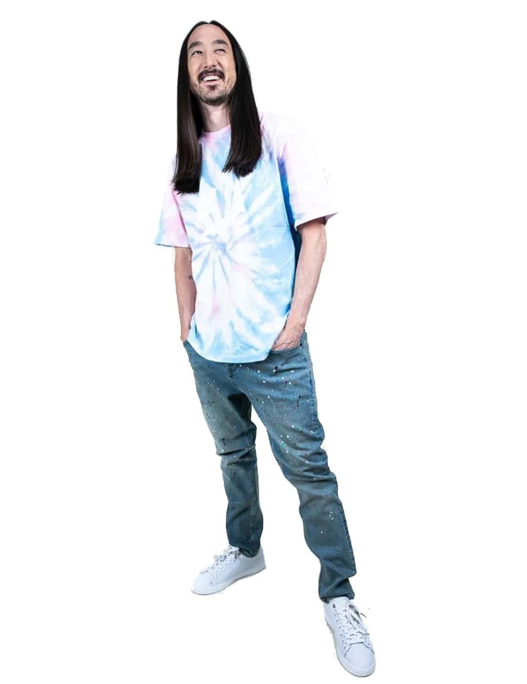 Vaqueros SikSilk x Steve Aoki Loose Fit Riot Azul - Bicos de Fío