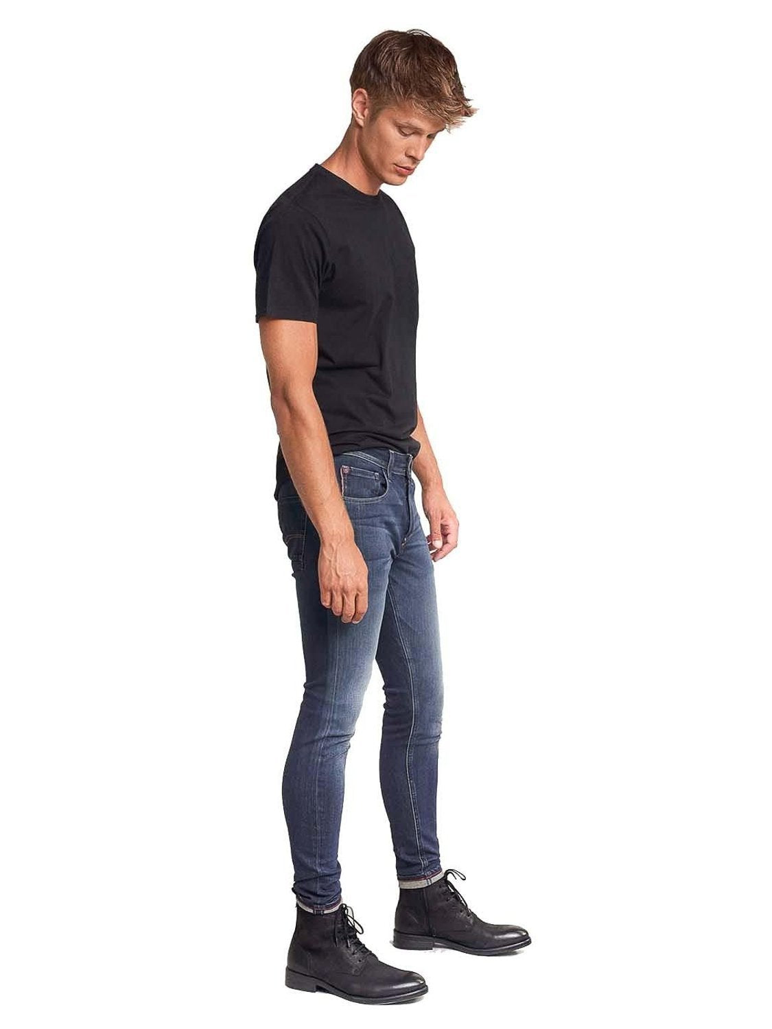 Vaqueros Salsa Jeans Super Skinny Kurt Azul - Bicos de Fío