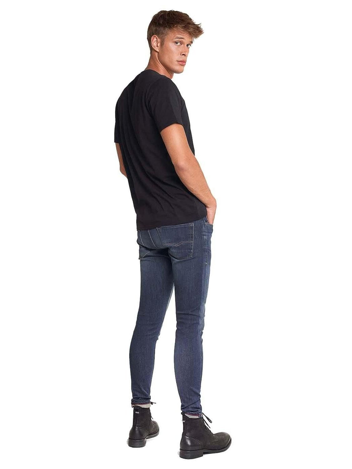Vaqueros Salsa Jeans Super Skinny Kurt Azul - Bicos de Fío