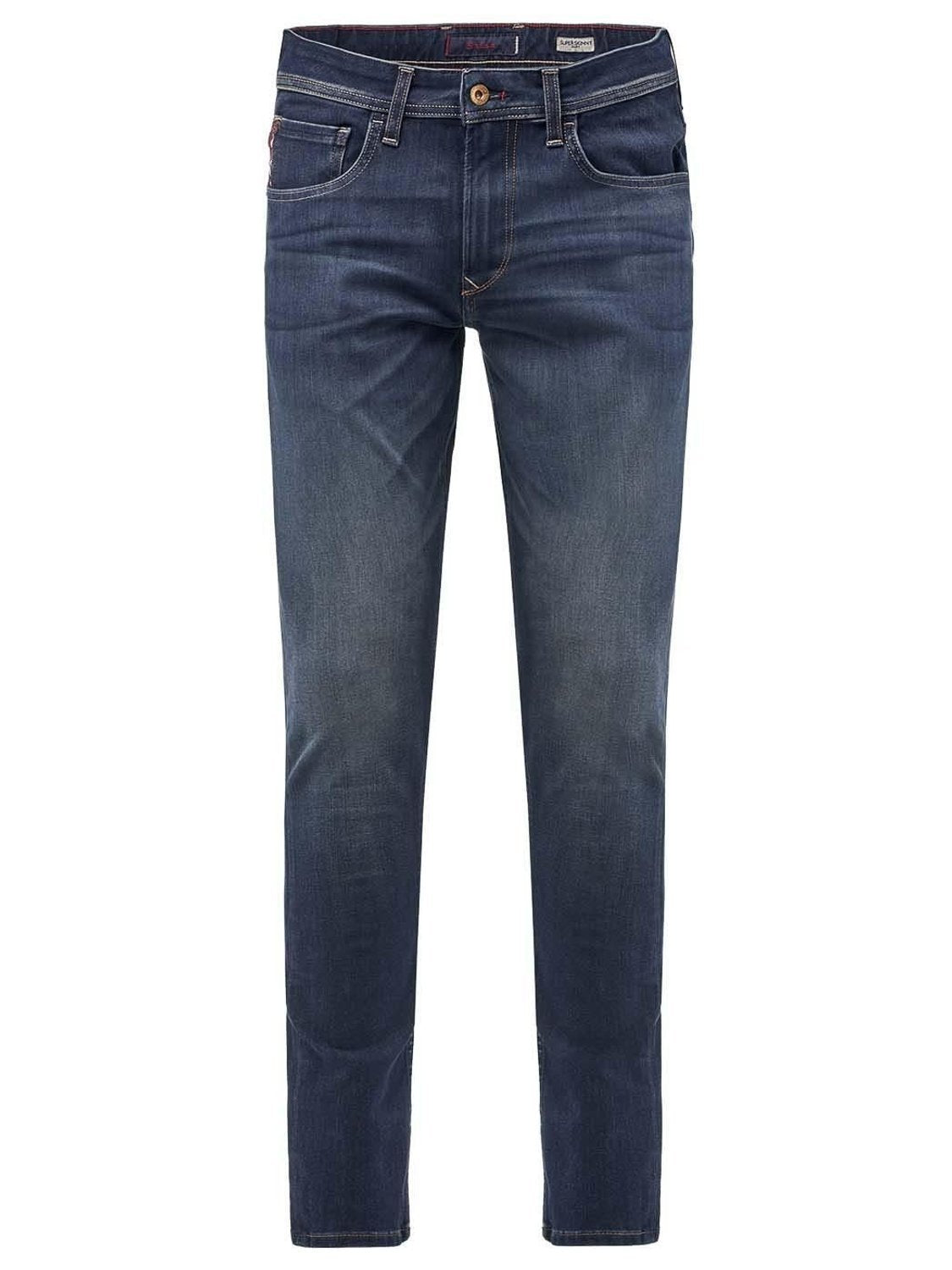 Vaqueros Salsa Jeans Super Skinny Kurt Azul - Bicos de Fío