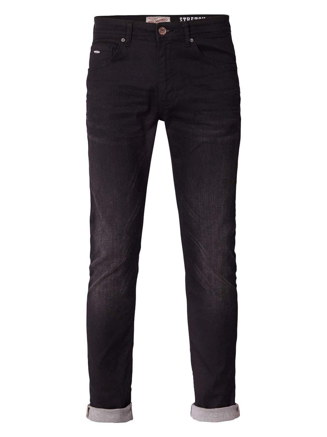 Vaqueros Petrol Industries Seaham Coated Negro - Bicos de Fío