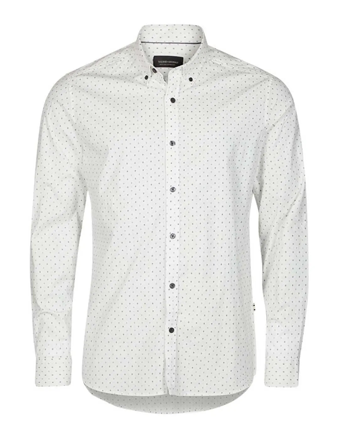 Camisa de manga larga Solid Flora Blanco - Bicos de Fío