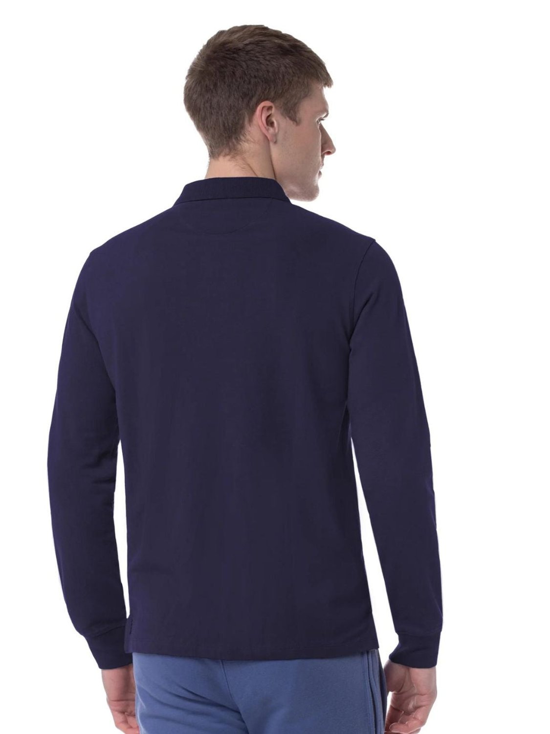 Polo de manga larga U.S Polo Assn Must Azul Marino - Bicos de Fío