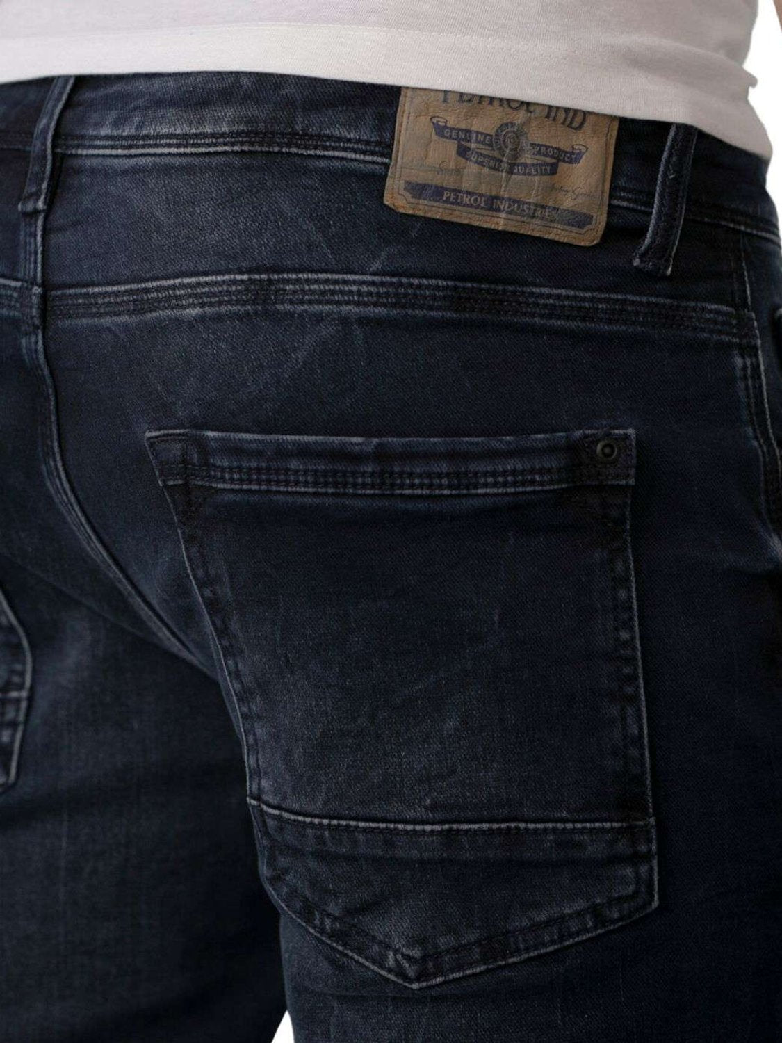 Vaqueros Petrol Industries Jackson Blue Black - Bicos de Fío