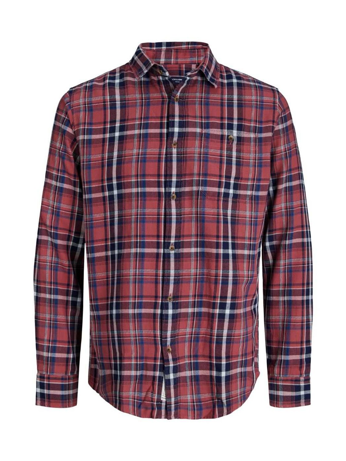 Camisa de cuadros Jack and Jones Lustan Granate - Bicos de Fío