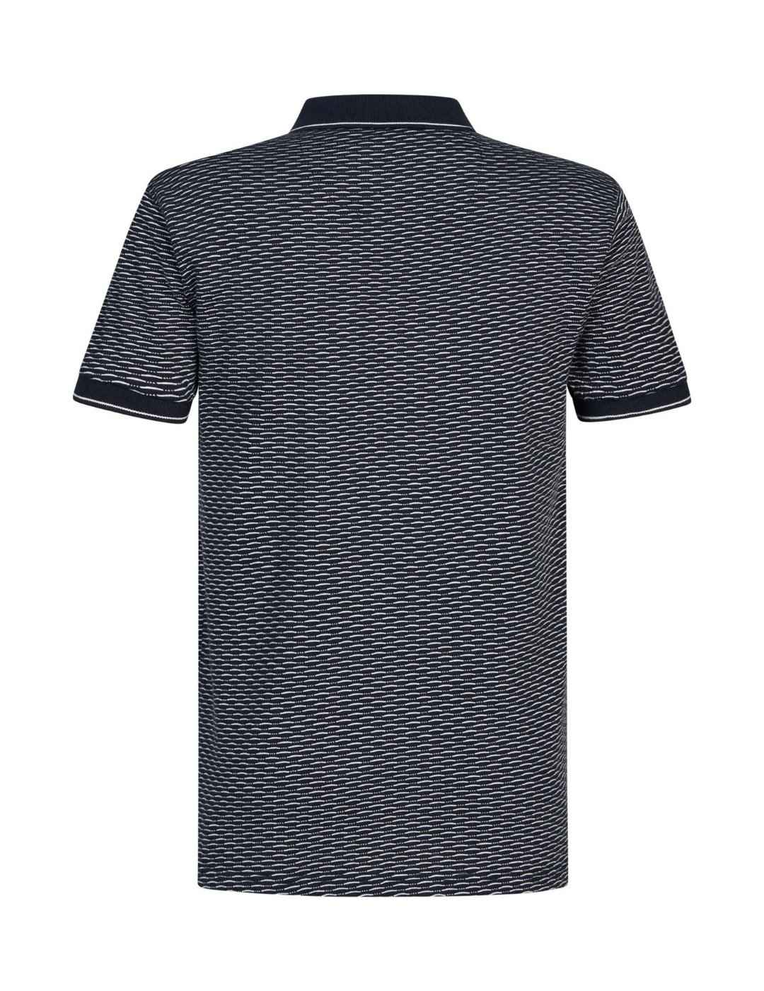 Polo estampado Petrol Industries Azul Marino | Bicos de Fío